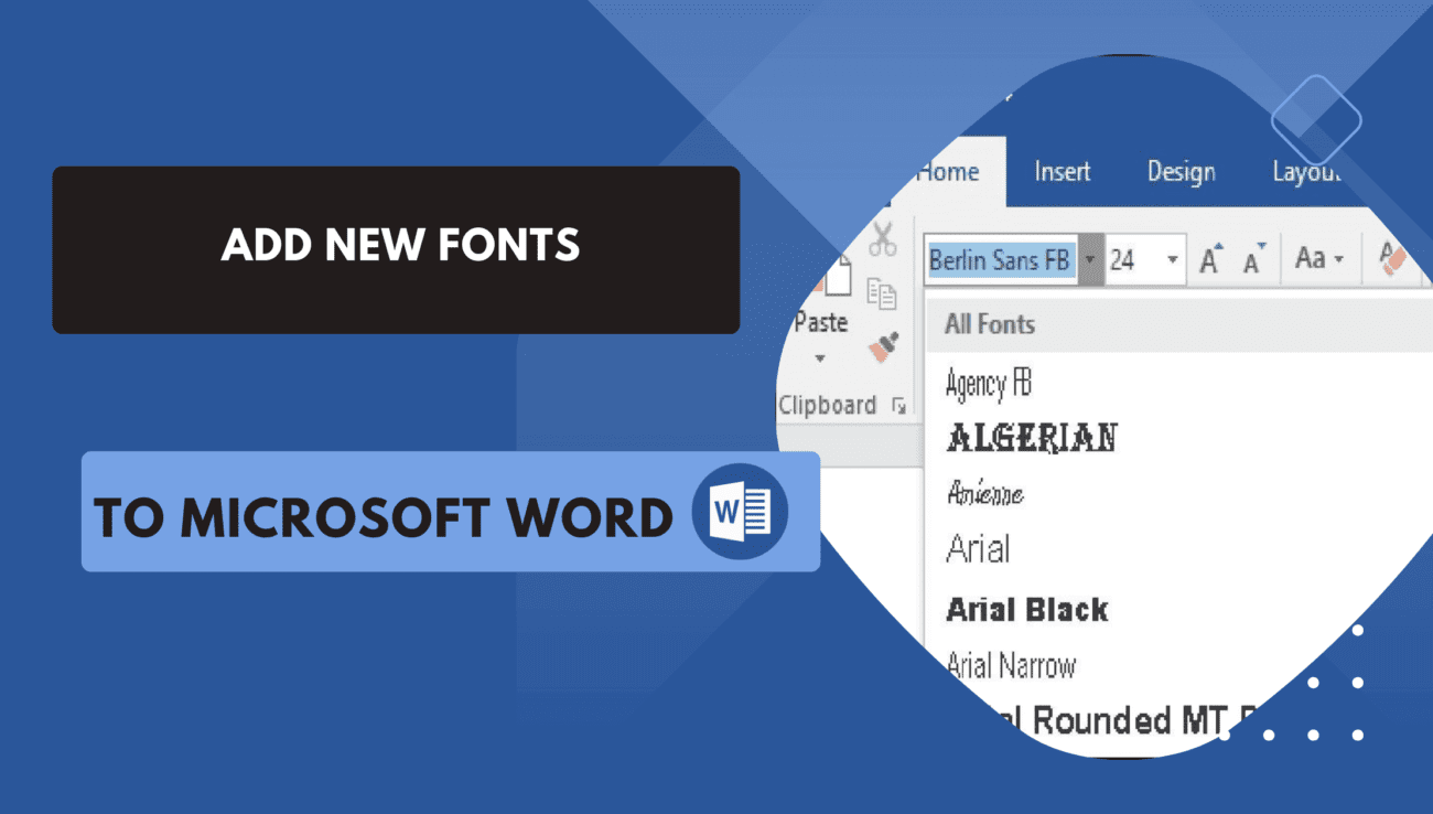 10 Simple Steps to Add New Fonts to Microsoft Word For Windows and Mac