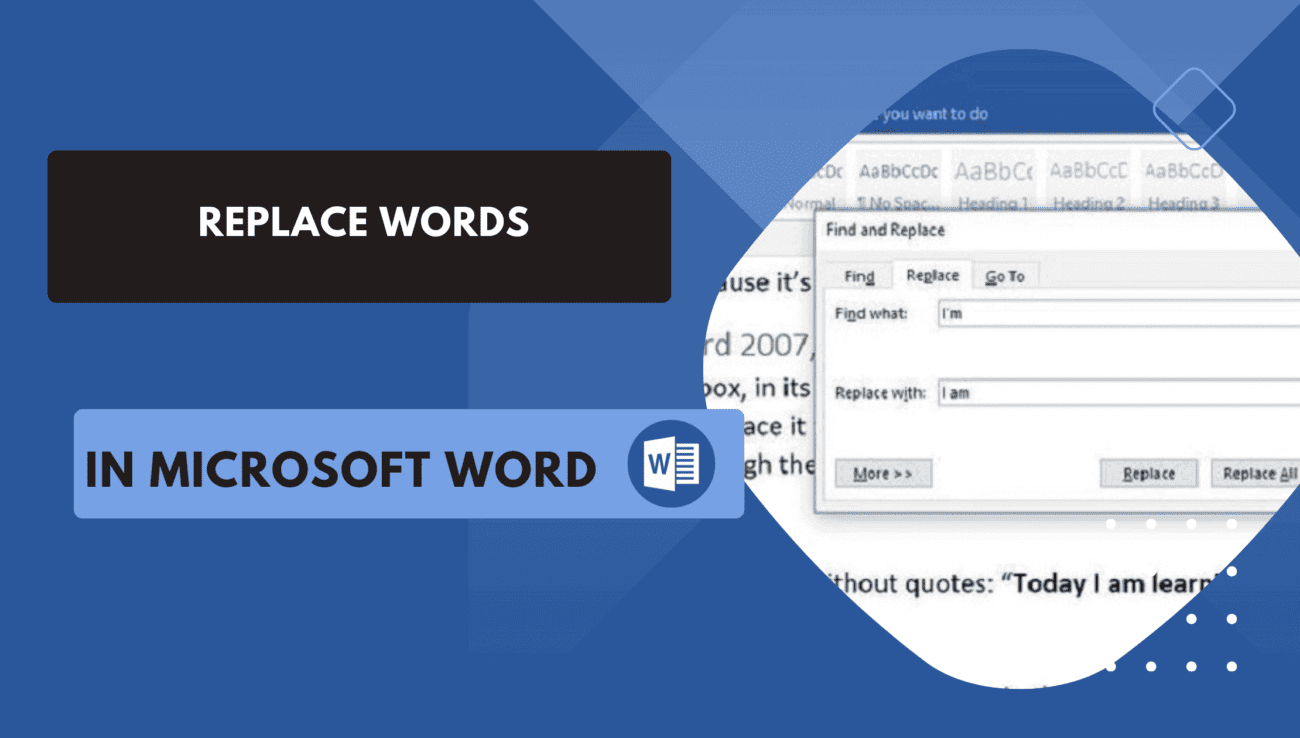 How to Replace Words in Microsoft Word Master the Art of Editing