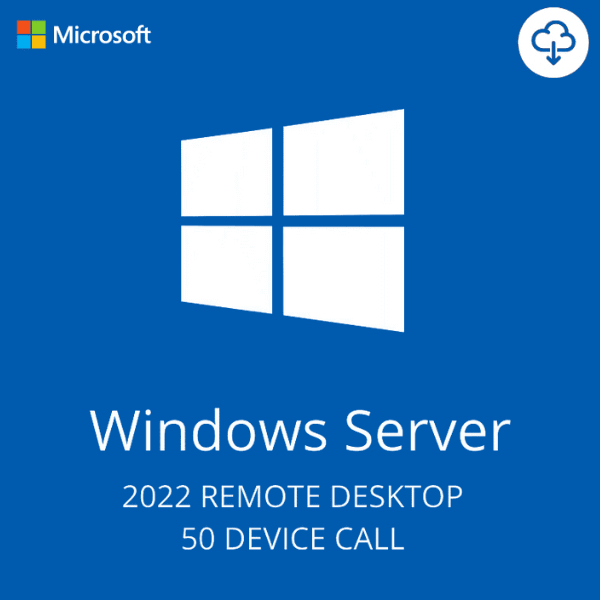 Microsoft Windows Server 2022 Remote Desktop Services 50 Device CALs